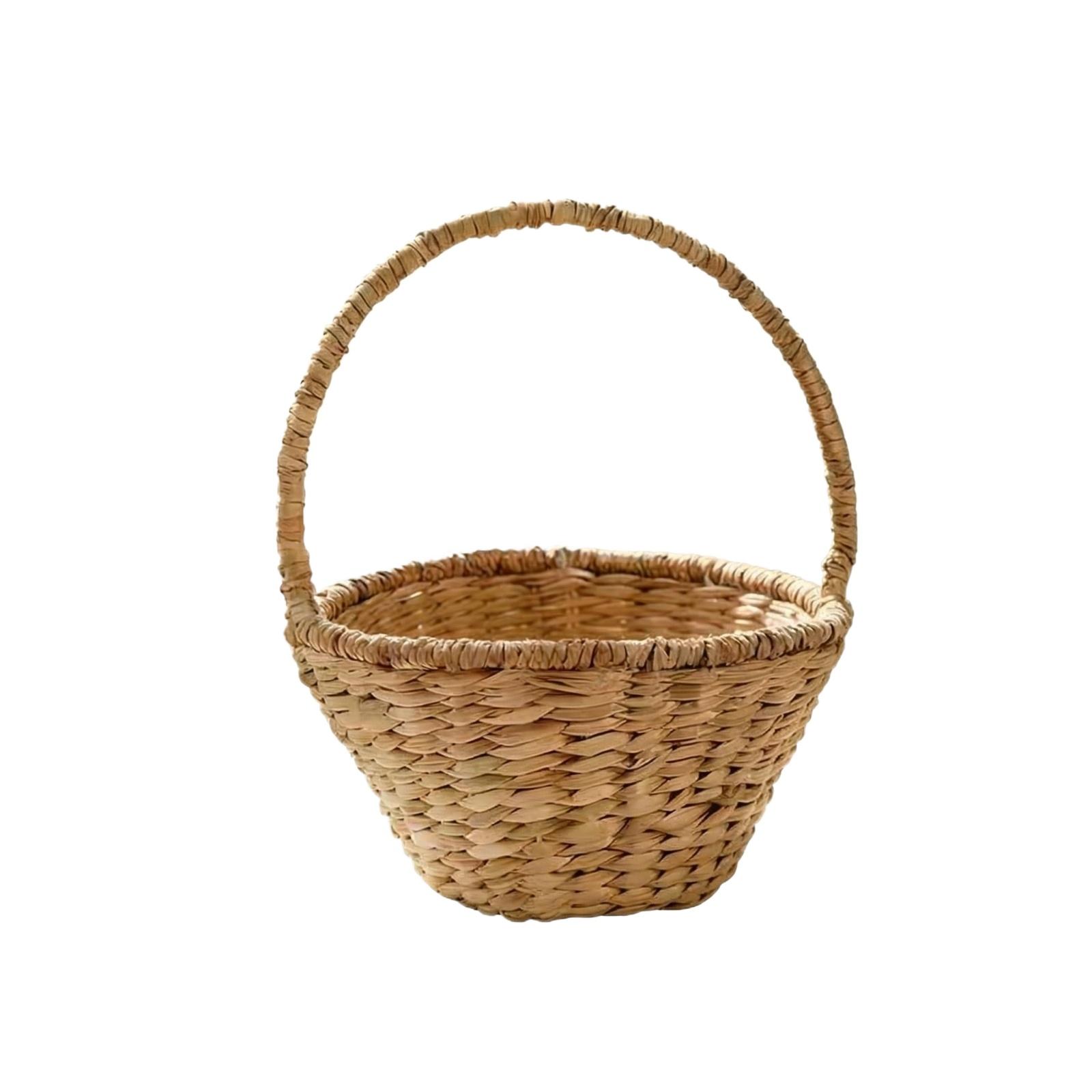 

Handmade Easter Baskets, Suitable For Children s Small-sized Woven Easter Baskets, Storage Baskets one size білий