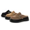 Fashion AIYUQI Slippers Women Spring Platform 2025 New Genuine Leather Half Slippers Women Closed Toe Fashion Buckle Women's Slippers