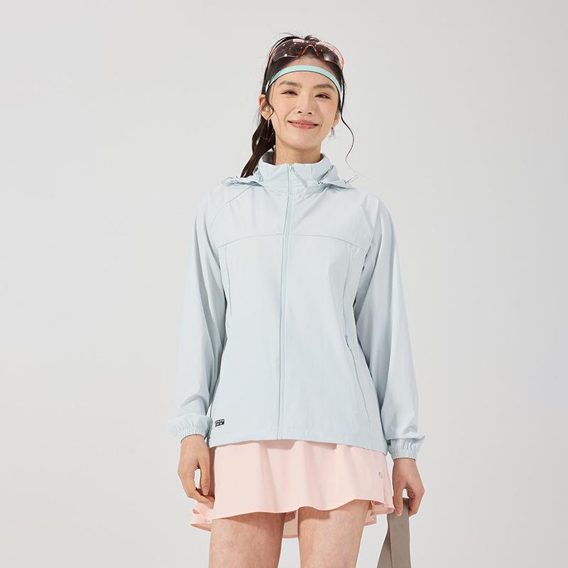 Ice silk sunscreen clothes women's summer thin UV protection outdoor 1011 new skin clothes cool breathable fishing jacket