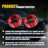 8Pcs Aluminum Central Control Switch Button Knob Ring Trim Red Fits For Chevrolet Silverado GMC Sierra 2014-2018 Car Accessories