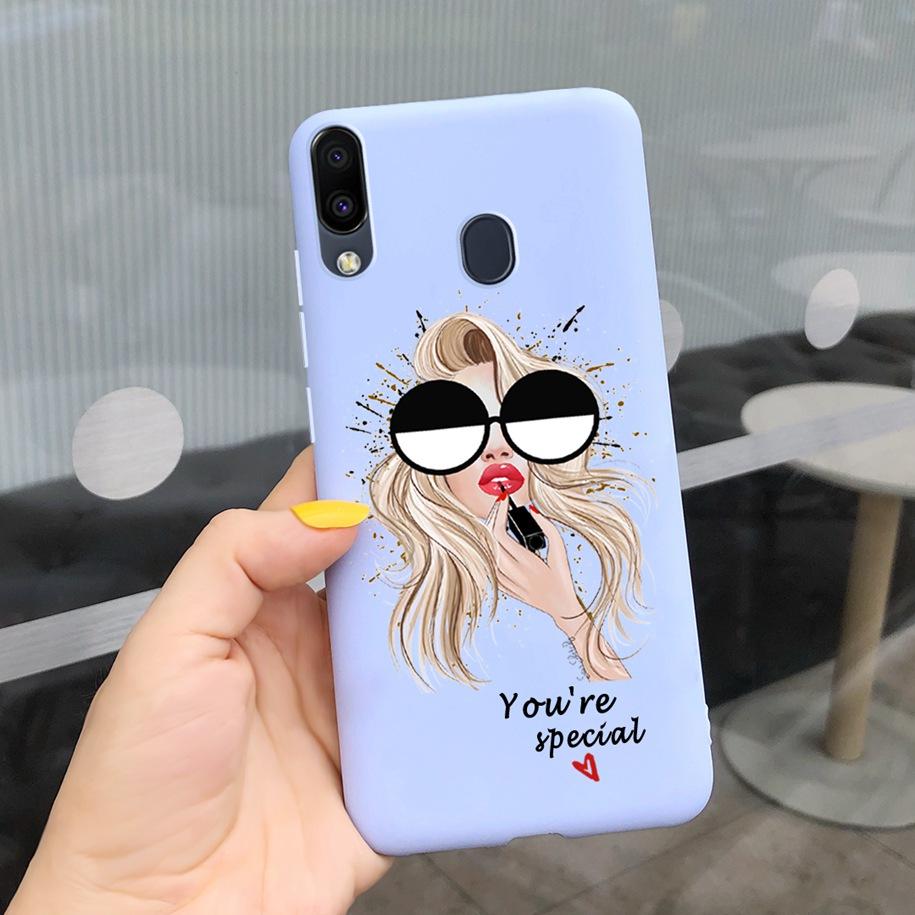 Cute Cartoon Cover For Samsung Galaxy M20 Phone Case For Samsung M20 2019 Soft Cover for Samsung Galaxy M20 M 20 SM-M205F Bumper