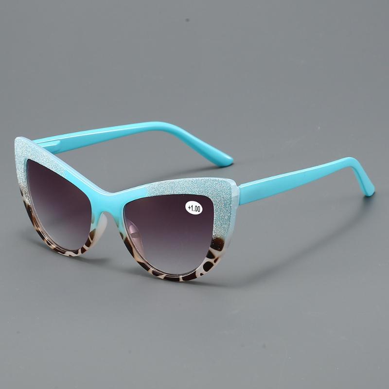 New High-end Cat Eye Presbyopia Glasses Fashion Butterfly Shaped Sunglasses Ultra Light High-definition Glasses Diopter To +4.0