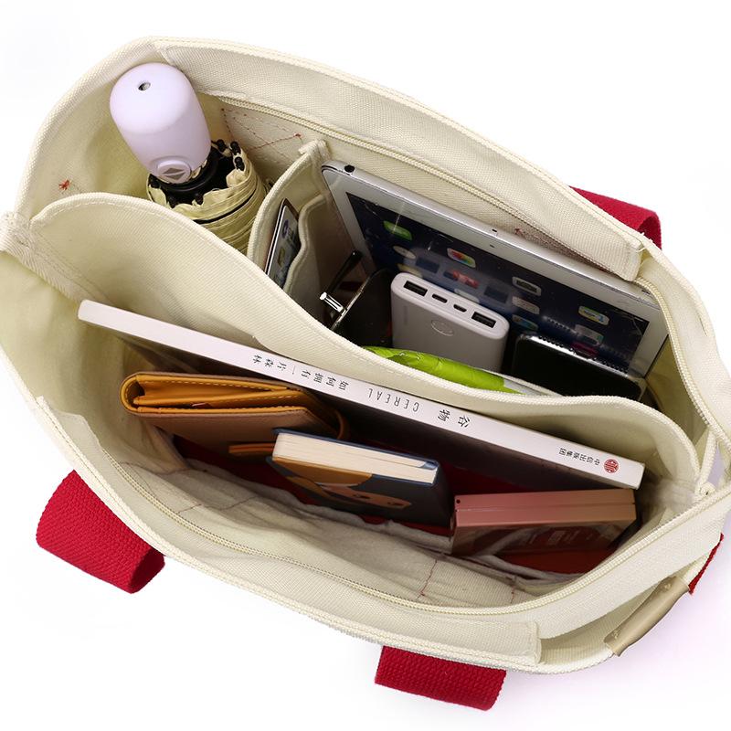 Thickened, Large-capacity Japanese-style Canvas Tote Bag, Fashionable, Versatile, Casual Crossbody Bag, Multi-functional Commuter Bag.