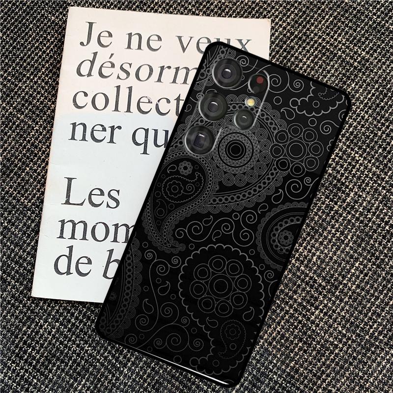 Bandana Seamless Pattern Case For Samsung Galaxy S25 Ultra S20 S21 S22 S23 S24 Ultra S9 S10 Plus S24 FE Back Cover
