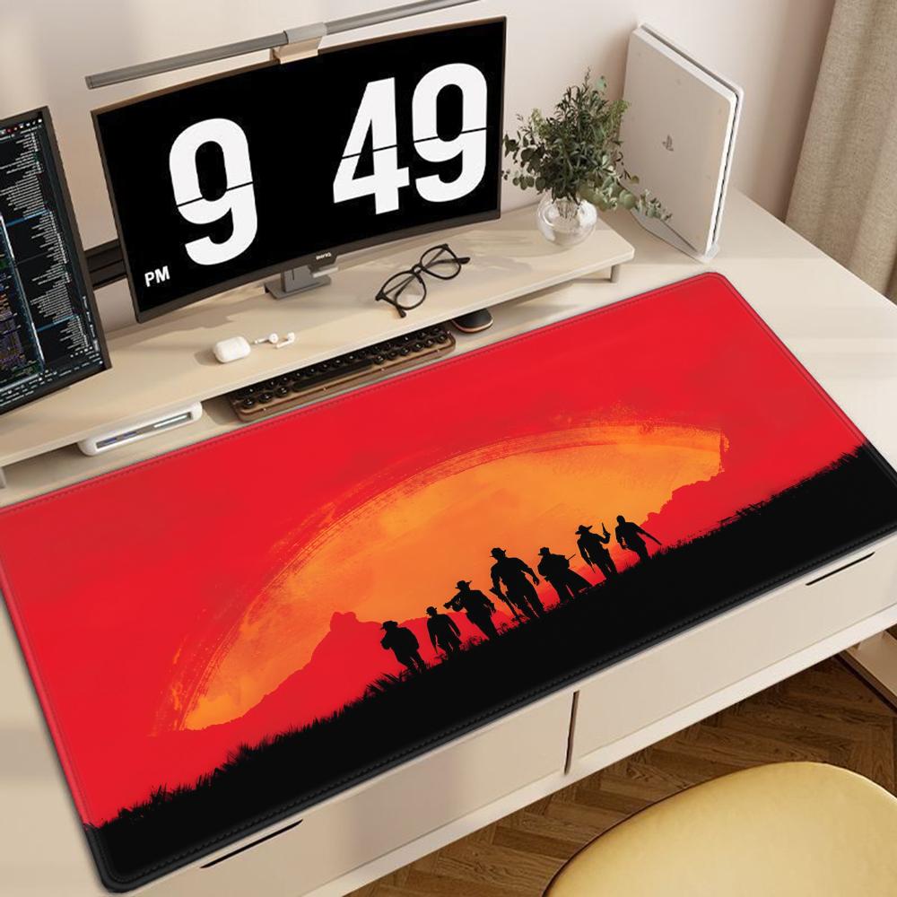 DeadR-Redemption Mouse Pad Cute HD Desk Pad Extended Gaming Keyboard Mats Large 90x40cm XXL Gamer Mousepad