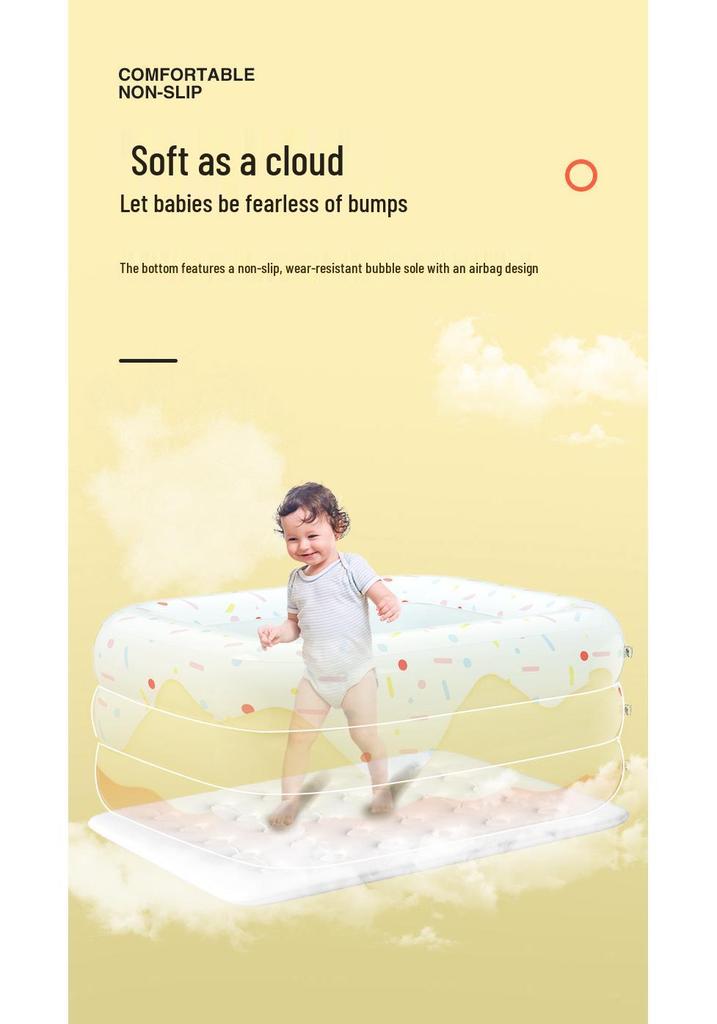Foldable Inflatable Kid's Bath Pool for Home