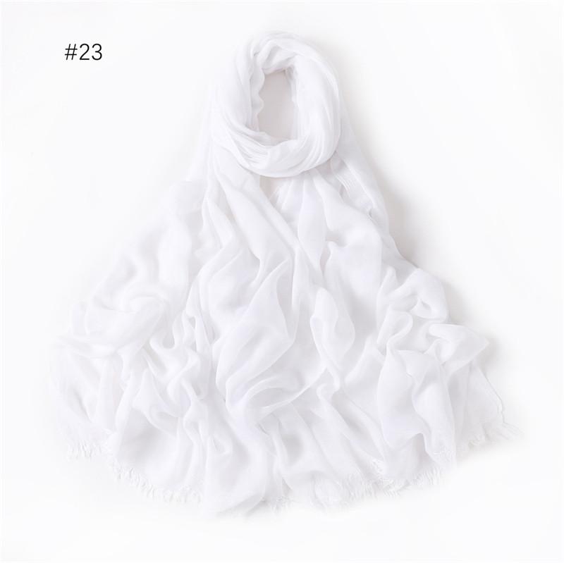 Big Size Plain Fringe 100% Cotton Viscose Hijab Scarf High Quality Wraps And Shawls Pashmina Musulman Headband Islamic Turban