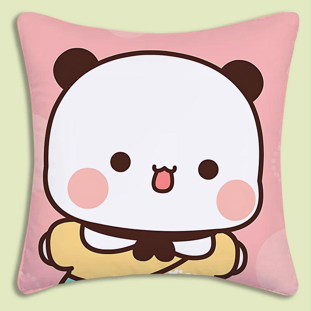Cartoon Bubu Dudu Pillow Covers Cartoon Sofa Decorative Home Double-sided Printing Short Plush Cute Cushion Cover
