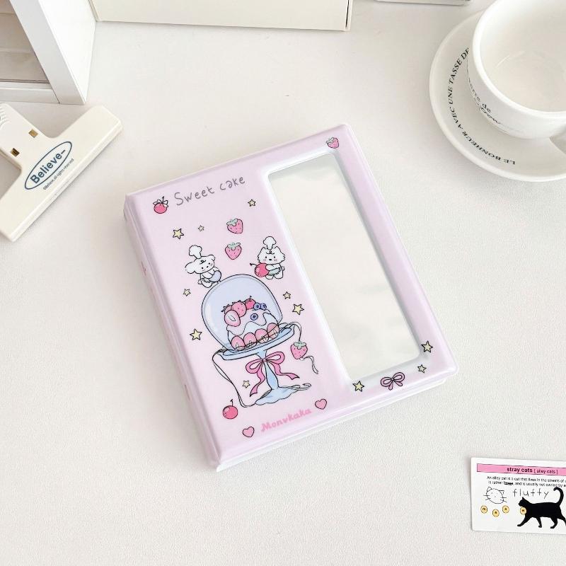 Cartoon Idol Photo Album with 20 Transparent Inner Pages for Photo Booth Photocard Supplies - Capacity for 20 Photos