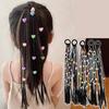 1PC Carino Ragazze Pentagramma Fiore Parrucche Coda di Cavallo Fasce per Capelli Elastici Fasce per Capelli Copricapo Accessori per Capelli per Bambini Ornamento per Capelli