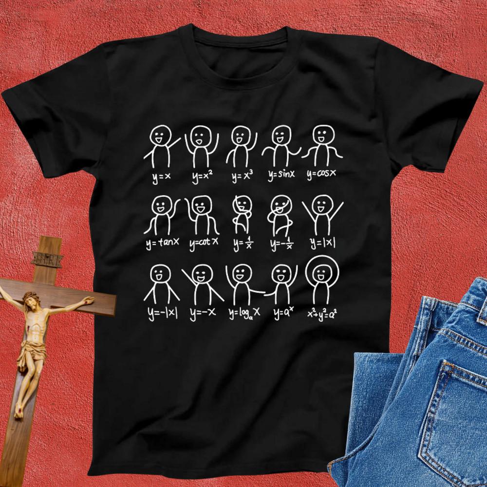 Algebra Dance Graph Funny Math T Shirt Geeky Equation Pun Tee Teacher Student XXXXL