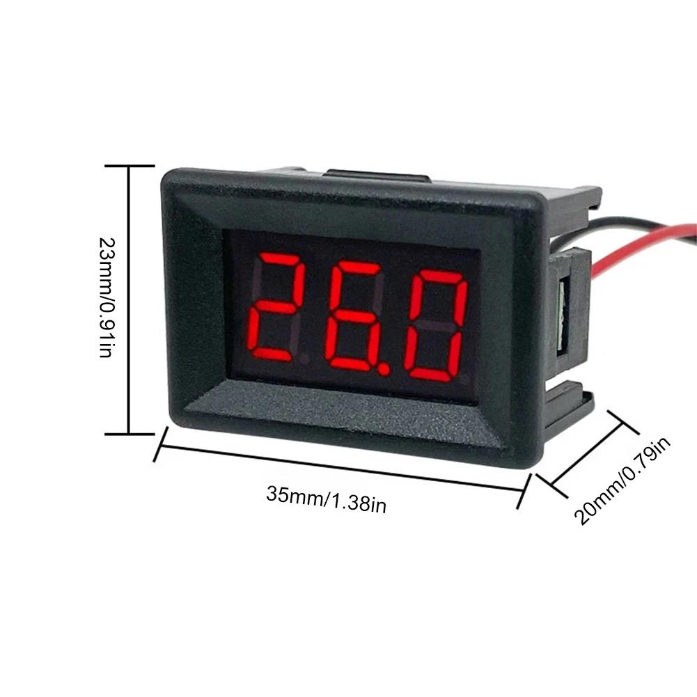 0 To 30 Volt Digital LED Display Voltmeter Tester Mini Module for Automotive Motorcycle and Electrical Applications