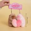 Animal Capybara Plush Keychain Magnetic Capybara Plush Doll Creative Plush Couple Keychains  Kids