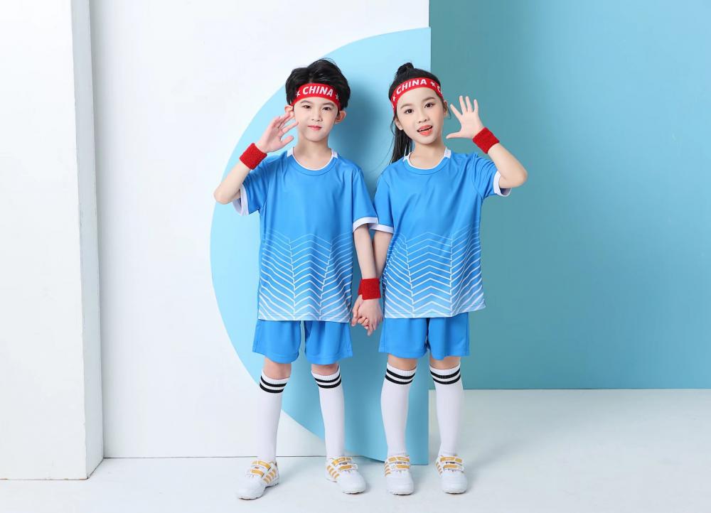 

Soccer Uniform Set Male And Female College Students Short Sleeve Sports Adult Children Quick Dry Training Uniform Competition Team Uniform Fb04 S небесно-голубой