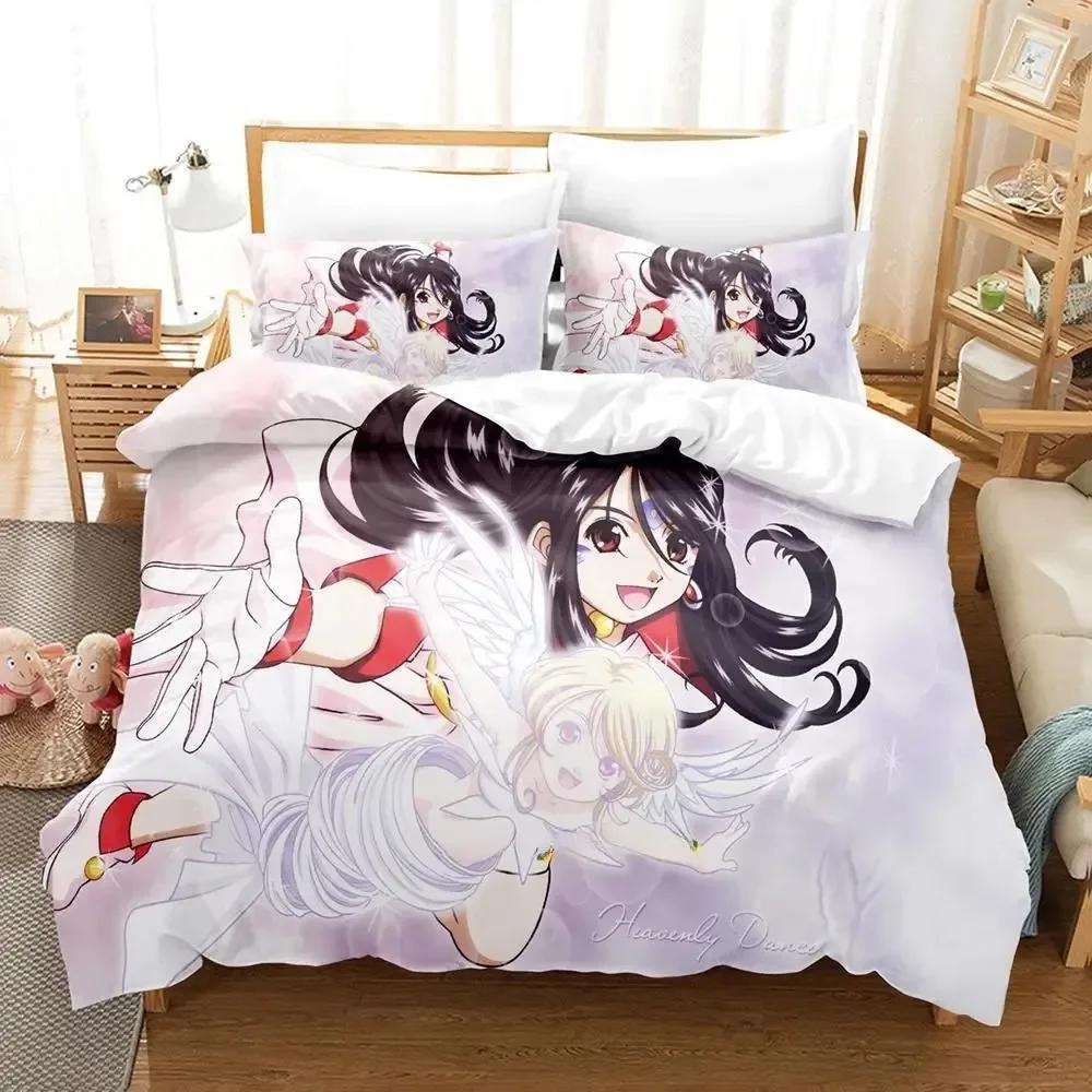 3D Anime Oh My Godes Beding Set Einzelbett Twin Bettwäsche Set Mit Kissenbezug Bett Weiche Bettbezug Einzel Doppel Queen Super King-Size Maße