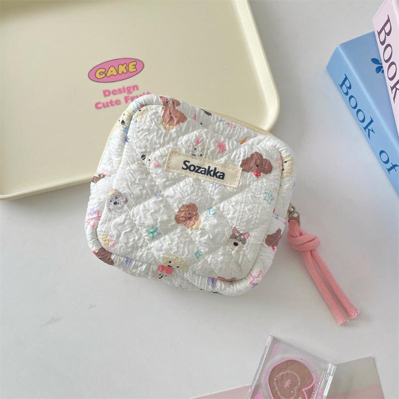 Cartoon Girls Sanitary Napkin Storage Bag Large Capacity Girls Menstrual Sanitary Napkin Storage Bag Portable Bag