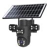 4G Solar-Powered Outdoor Wireless Camera, Ultra HD 6MP with Triple Lens
