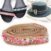 1pcs 1 Yard Rhinestone Chain 0.6 Inch Beaded Trim Shiny Rhinestone Ribbon  For DIY Crafts