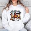 Halloween Chick or Treat Print Women  Hoodie Halloween Funny Chicken Graphic Hoodies Horror Spooky Season Sweatshirt Tops