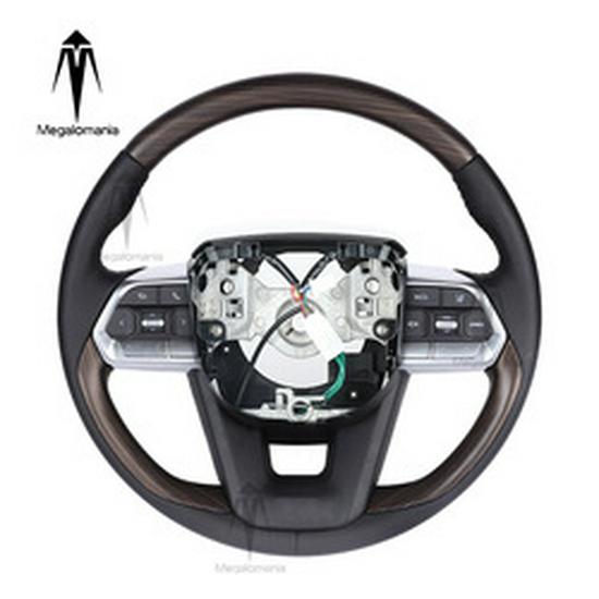 Walnut Wood Steering Wheel Upgrade for Toyota Land Cruiser LC300/LC250 Prado