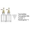 2026 New 500ml Transparent Glass Liquid Dispenser Coffee Syrup Container Bottle with Pumps Soap Dispenser and Bathroom 2pc A