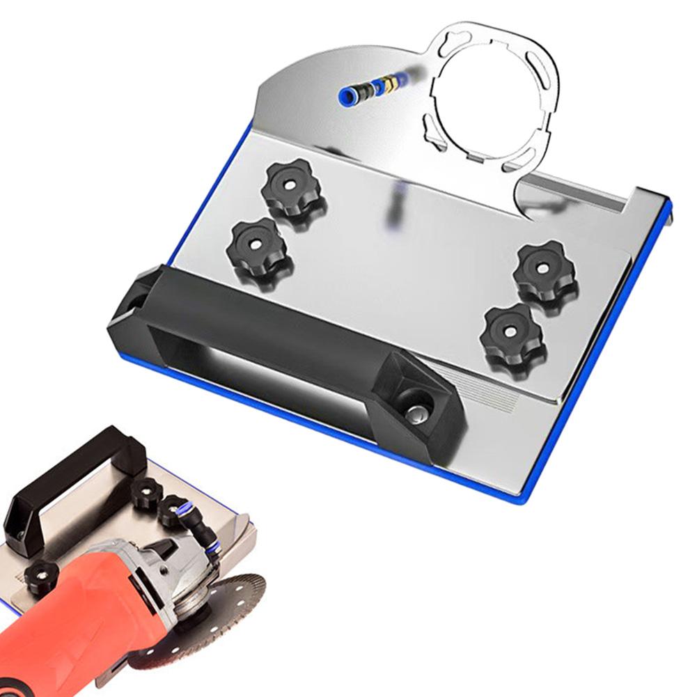 Portable Angle Grinder Stand for Tile Chamfering 45 Degree Stable Clamp Frame Adjustable Fits Type 100 Grinders 45mm Spindle