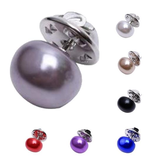 Pin Shirt Sweater Clip Fashion Imitation Clothes Brooch Ornament Women Pearl