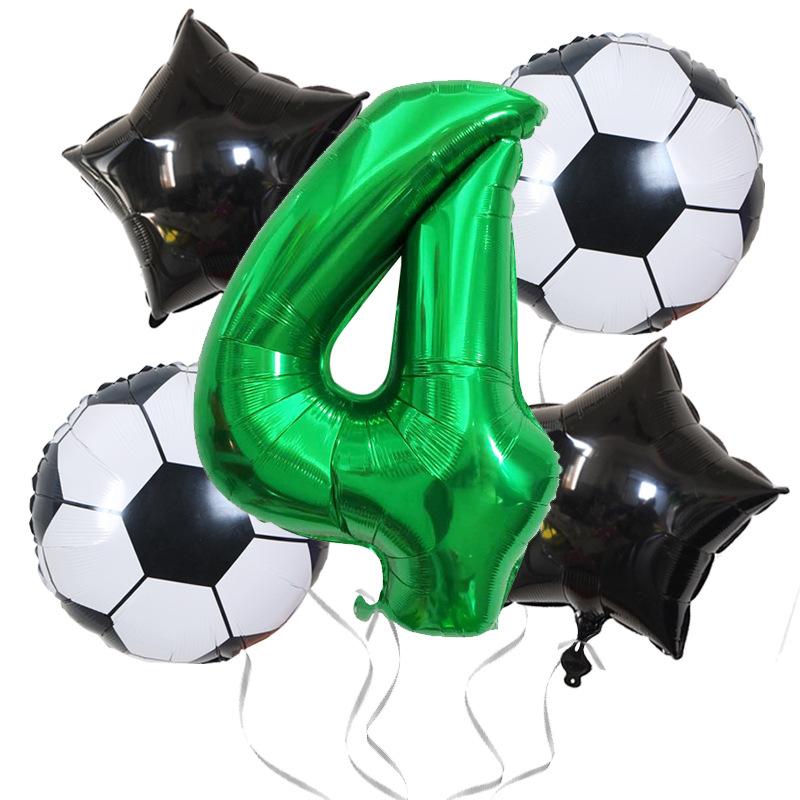 Golden World Football Soccer Kids Birthday Party Decoration Plates Straw Bunting Loot Bag Tablecloth Soccer Party Supplies
