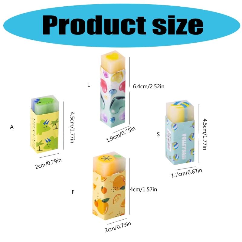32/36 Pcs Lovely Animal Pencil Erasers Fruit Erasers Soccer Erasers Soft Erasers Reward Gift Back To School Supplies