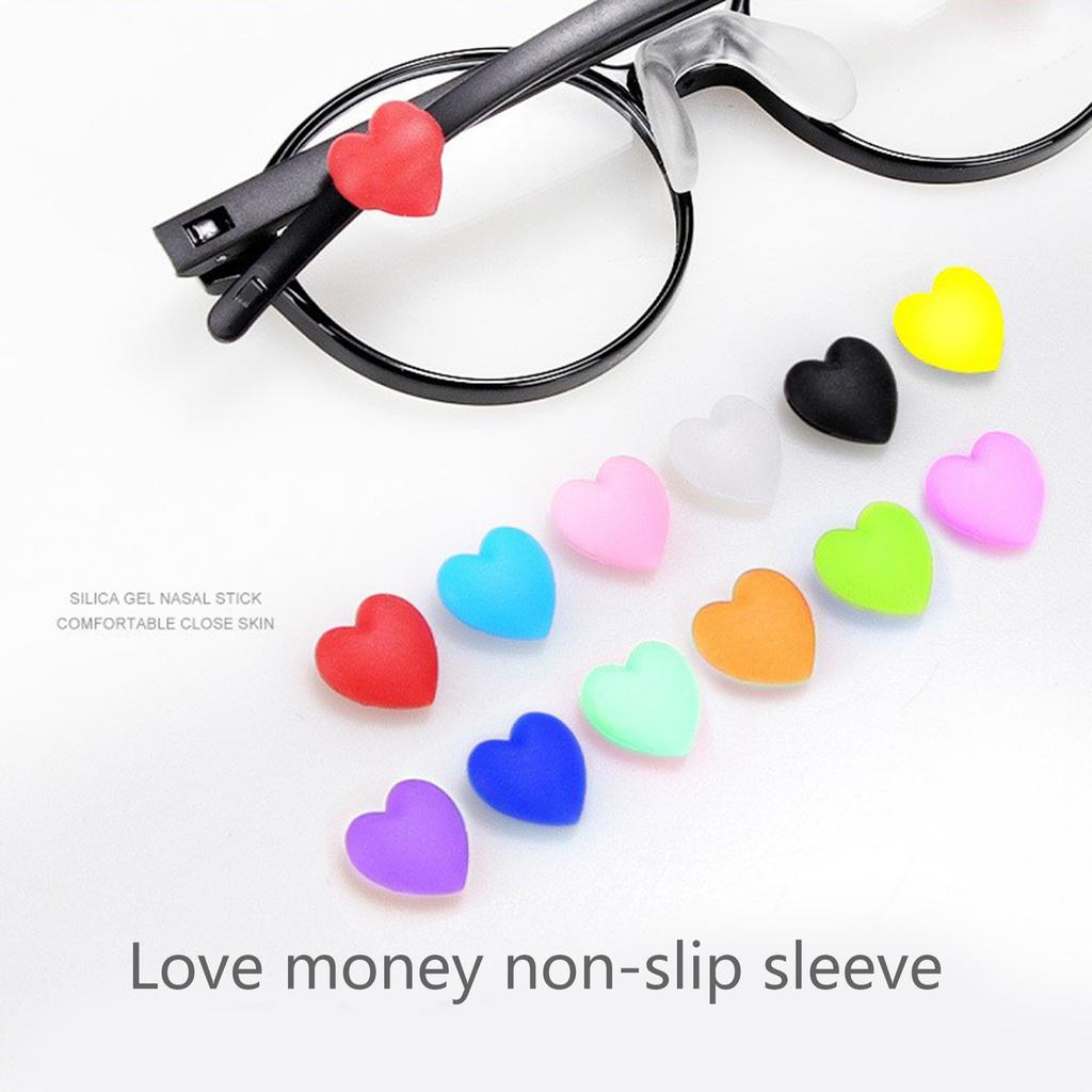 Silicone Ear Hook for Glasses Sunglasses Reading Glasses Retainers Heart-shape Glass Retainer Eyeglass Ear Grip