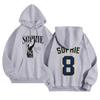 Unisex Lightweight Long Sleeve Pullover Hoodie with Pocket and Print for Casual Wear
