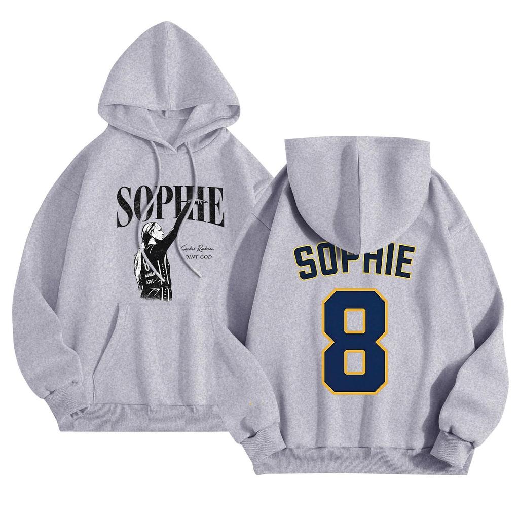 Unisex Lightweight Long Sleeve Pullover Hoodie with Pocket and Print for Casual Wear