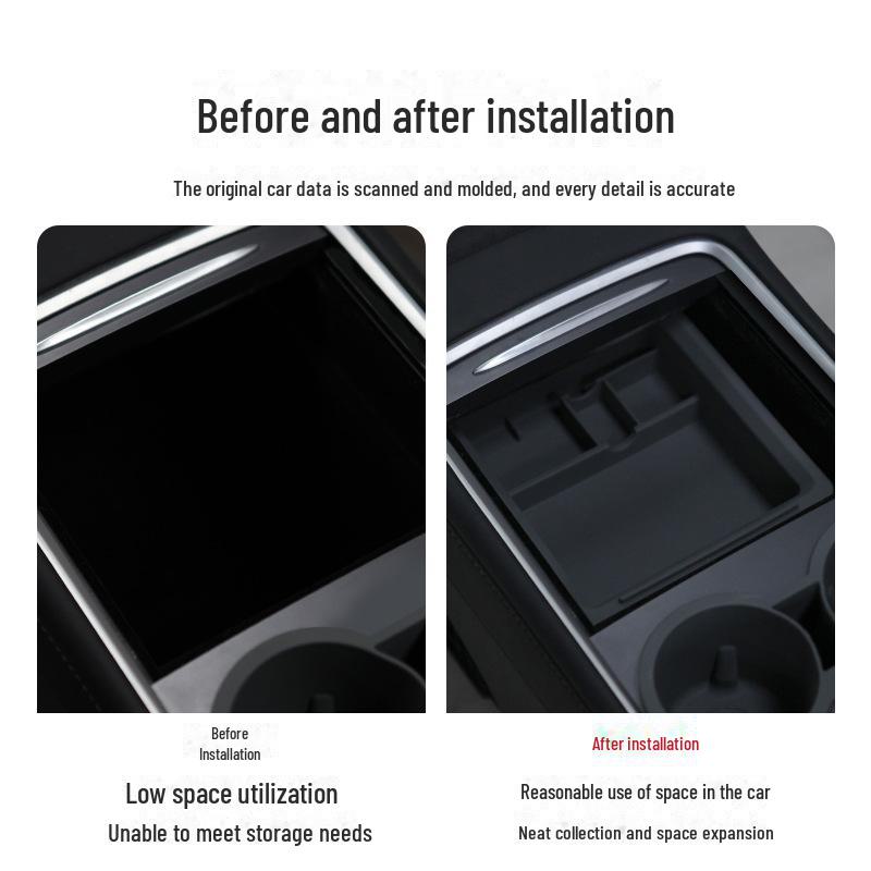 Tesla Model 3/Y Akcesorium Pudełko do Przechowywania w Podłokietniku