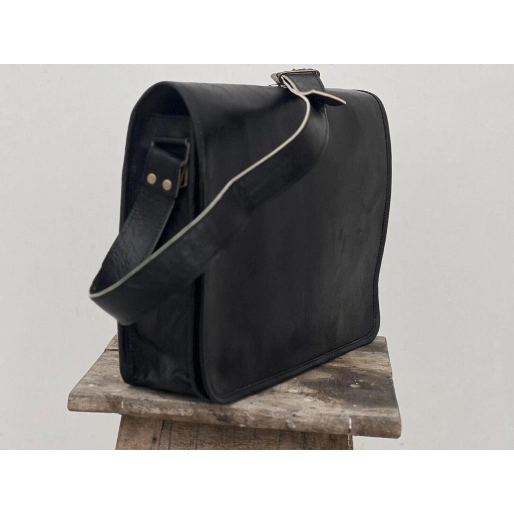 Handmade Bag Men's Leather messenger shoulder satchel laptop File Business