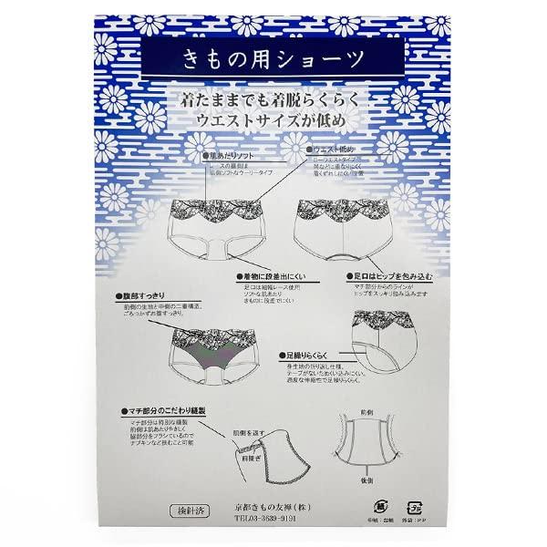 Kyoto Kimono Yuzen Women's Low-Waist Kimono Panties, Pink (S)