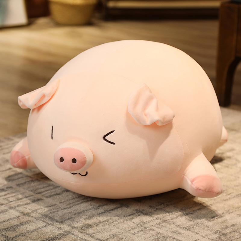 Chubby Pig Throw Pillow Cute Piglet Doll Plush Toy Bedroom Cushion Children's Sleeping Pin Leg Girl Pillow