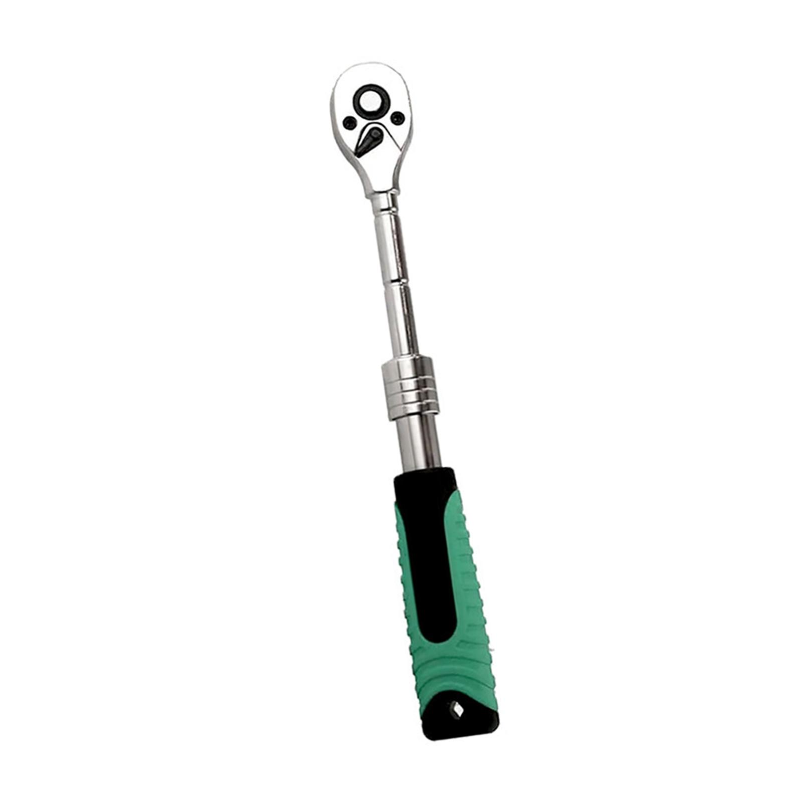 Ratchet Wrench Quick Released Long Handle Multifunctional Retractable Wrench for Factories Garage Workshops Auto Repairs