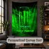 Personalized Wall Tapestry,Monster Energy Custom Text, Soft Fabric Wall Art For Indoor Decoration