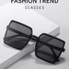 Fashion Square Sunglasses Woman Retro Vintage Gradient Sun Glasses Female Clear Lens