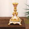 Candlestick Tone Tabletop Ornament Ornate Candle Holder for Decorators, Brides, Home Decor, Wedding,