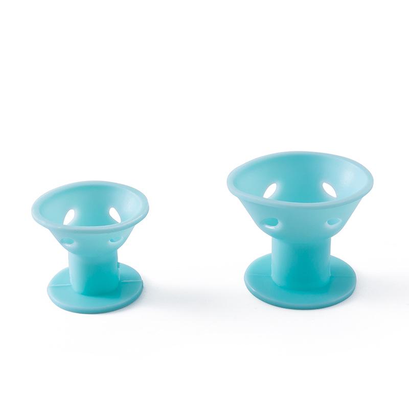 Silicone Mushroom Hair Curlers with Bell Protector, Lazy Sleep Style by Maysure