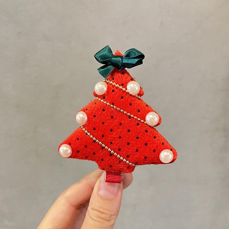 2023 Christmas Tree Hair Clips for Girls - Festive Bangs & Side Hair Accessories for Children