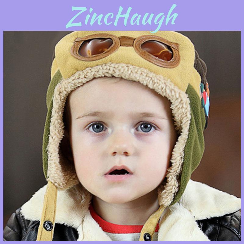 Stylish Kids Winter Aviator Hat Fleece-lined Earmuffs Warmth And Comfort
