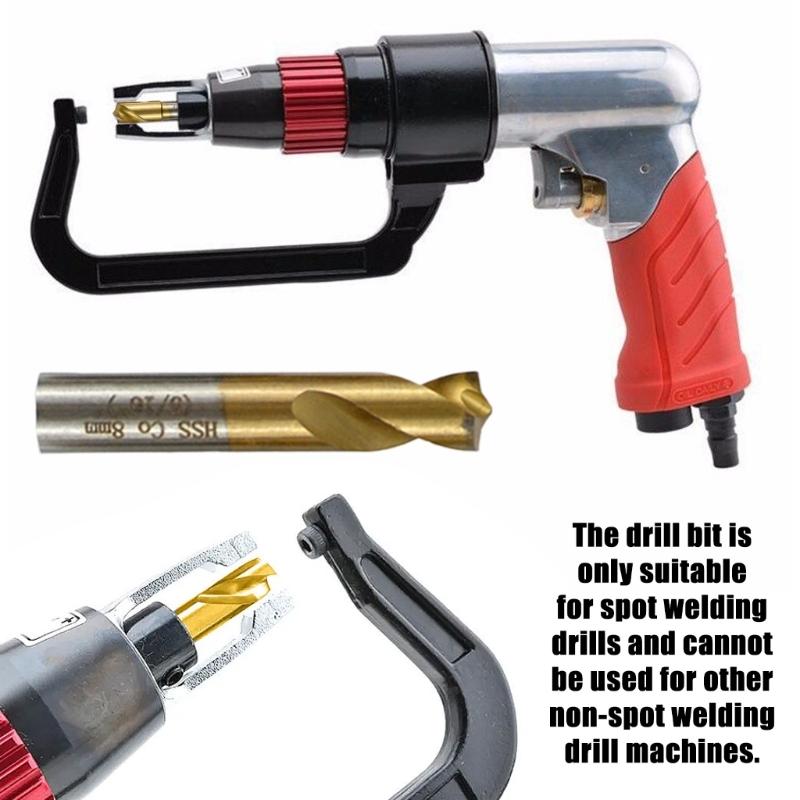 Welding Point Drill Bit 6.5mm 8mm 10mm Milling Drill Bit Cylinder Shank End Mill Welding Drill Tip for Separating Point