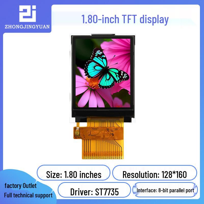 1.77-inch TFT Color LCD Screen with ST7735 Driver (Parallel Interface)