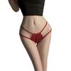 Sexy kalhotky volný výhled tanga velká velikost mašlička sexy čistá krajka pokušení rozparek