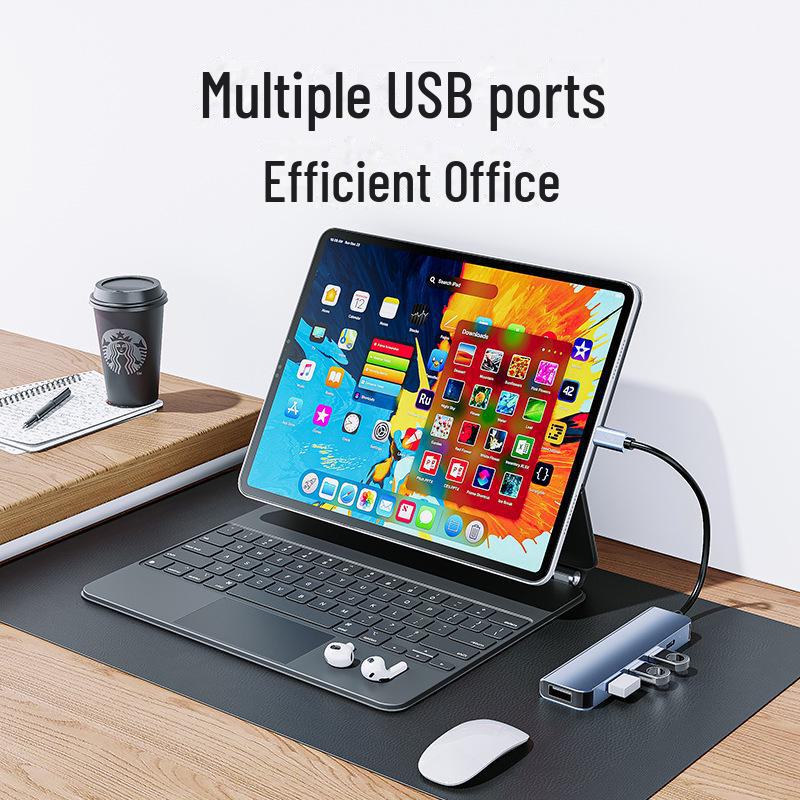 Hub USB-C cinque in uno con ricarica rapida: Dock di espansione a 4 porte
