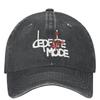 Hommes Femmes Rouge Mode Fleurs Depeche Modes Groupe de Rock Casquette de Baseball Vintage Denim Usé Soleil Réglable