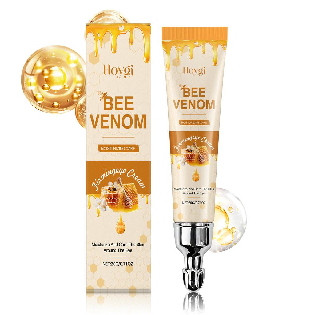 HOYGI Bee Venom Firming Eye Cream Moisturizing Nourish Tighten Reduce Fine Lines Eye Care 15ml