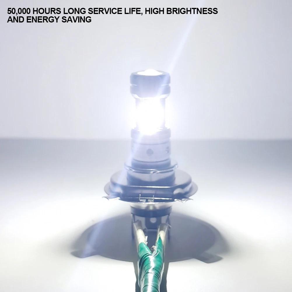 80W H4 LED Motorcycle Headlight 4SMD CSP1860 Scooter Headlamp Head Light DRL Hi Lo 4000Lm 6000K 12V 24V Motor Bike Headlight